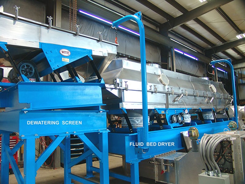 Vibrating Dewatering Screens Remove Excess Moisture to Save Energy in Fluid Bed Drying