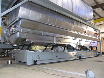 Rail-Mounted Fluid Bed Dryers Invite Easy Access for Cleaning